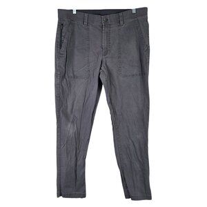 Mens Weatherproof Gray Stretch Utility Pants Cotton Blend Stretch Size 34x32